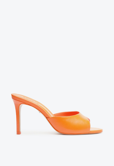 Tamanco Laranja Schutz New Basics Couro | ZZ MALL