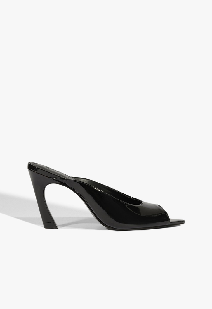 Tamanco Delphie Couro Preto | ZZ MALL