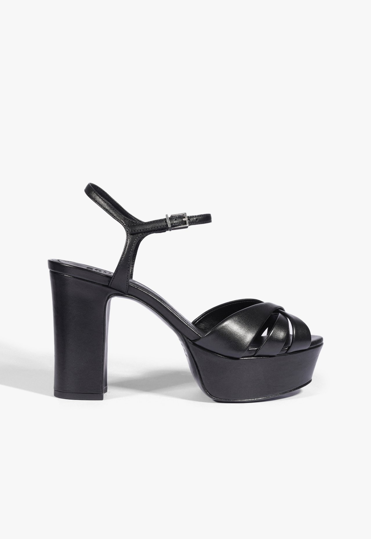 Sandália Preta Schutz Keefa Couro | ZZ MALL