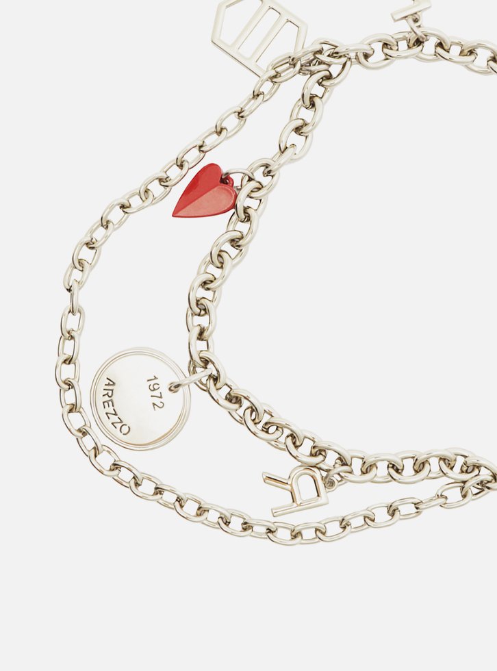 Cinto Arezzo Metálico Charms