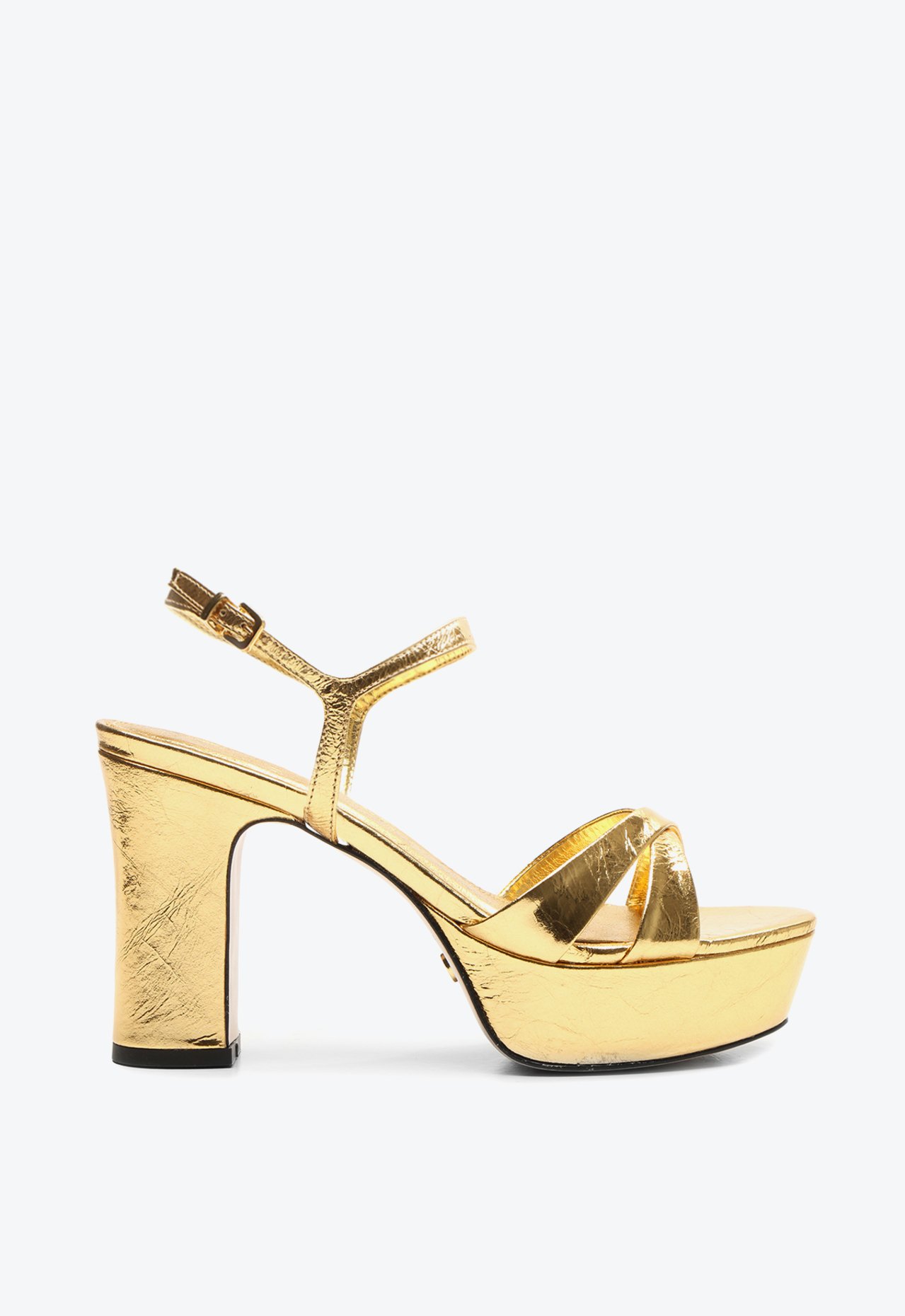 ちか　38 Sandália Dourada Vicenza Clover | ZZ MALL