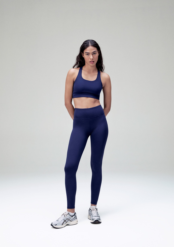 Kit Top E Legging Azul Hering Esportivo Proteção UV