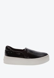 Tênis Slip Preto Schutz S-High Snake