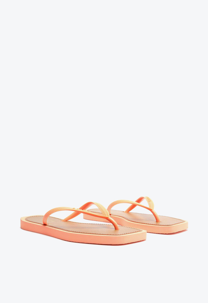 Chinelo De Dedo Laranja Brizza Square
