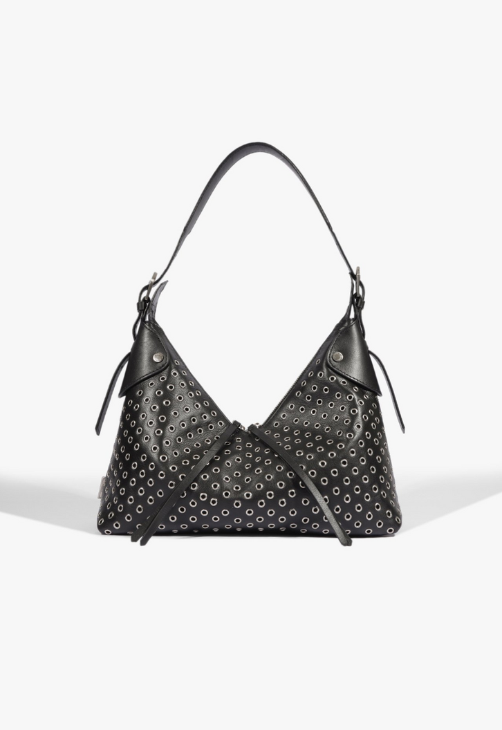 Bolsa Tiracolo Marien Média Couro Preta