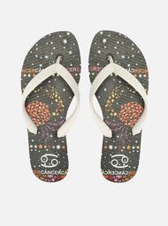 Chinelo de Dedo Branco Câncer Signos Brizza