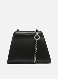 Bolsa Clutch Preta Arezzo Pequena Botão