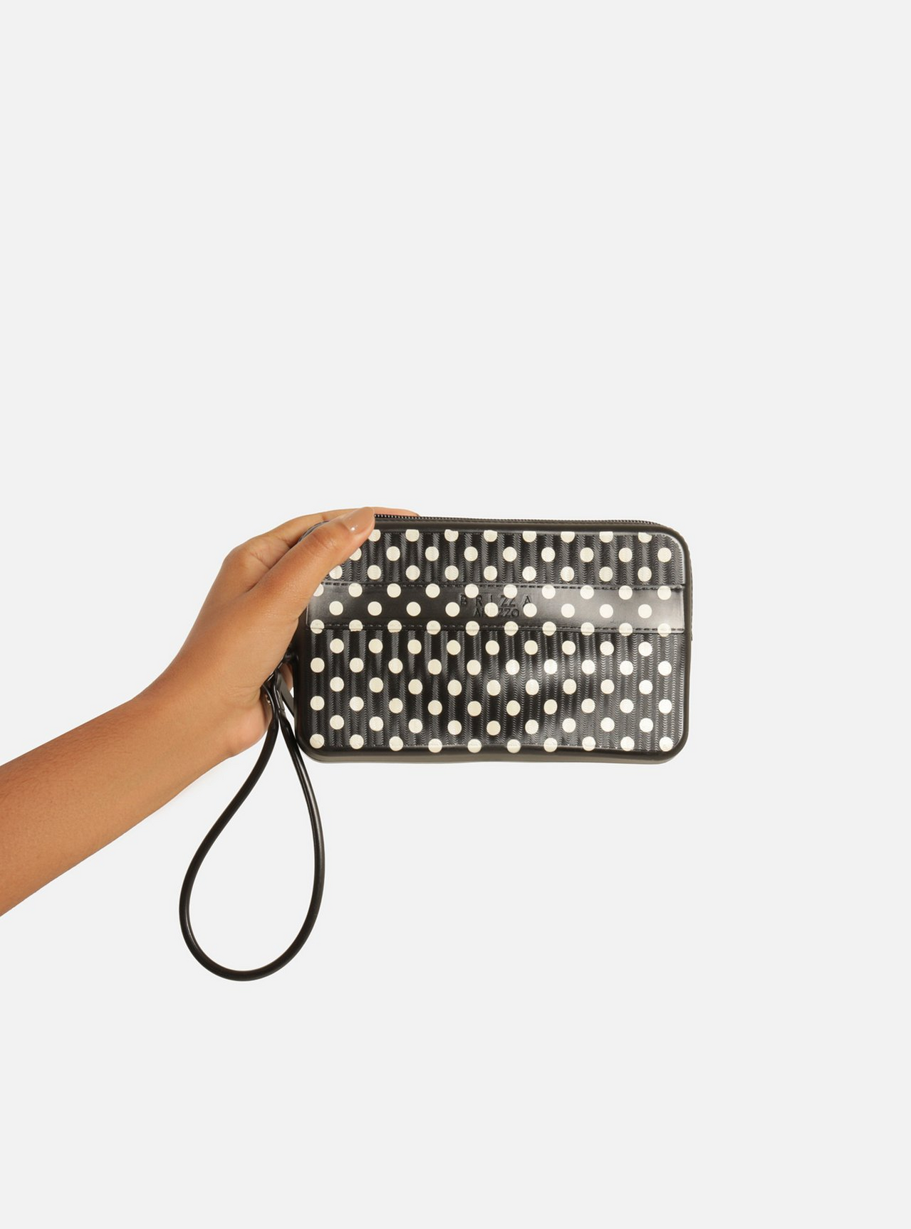 るる Clutch Média Preta Poá Alça Malu | ZZ MALL