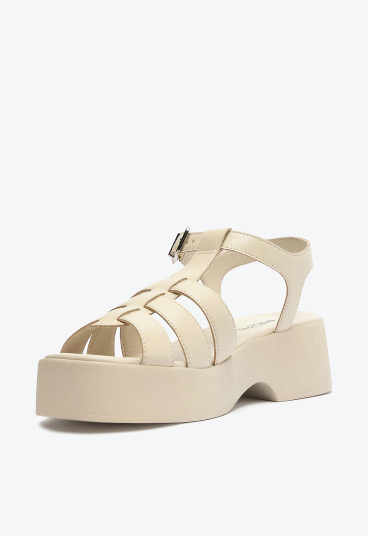 Sandália Flatform Branca Anacapri Bella