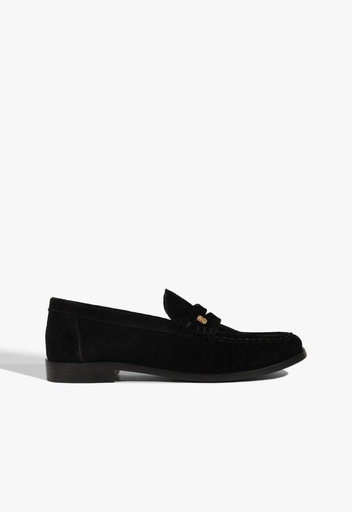 Mocassim Tyche Camurça Preto
