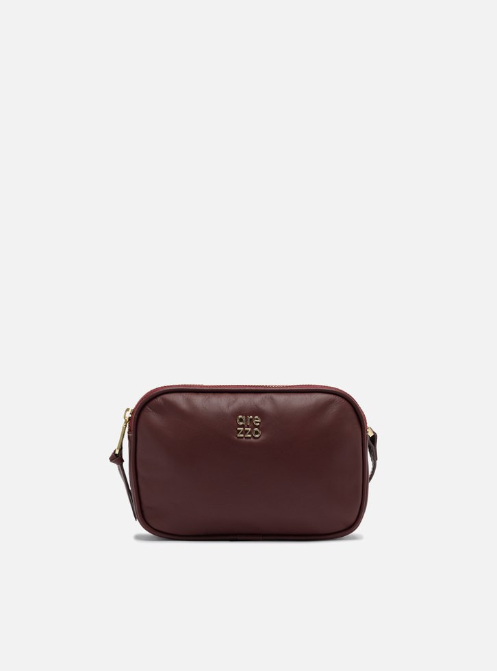 Bolsa Tiracolo Vermelha Couro Pequena Assinatura