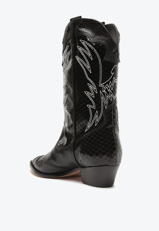 BOTA WESTERN SALTO BLOCO S-CICERA PRETA