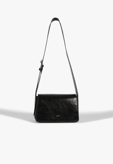 Bolsa Tiracolo Yuna Couro Preta | ZZ MALL