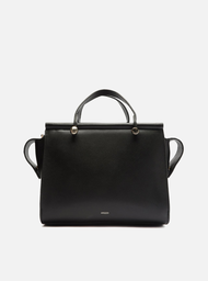 Bolsa Tote Preta Arezzo Couro Hailey Média