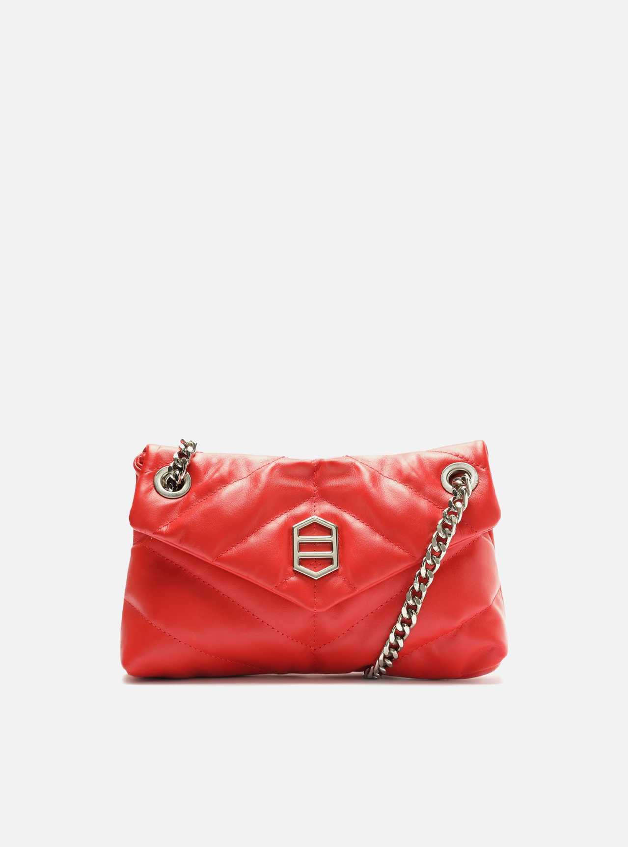 Bolsa Tiracolo Vermelha Schutz Média 944 Pillow Couro | ZZ MALL