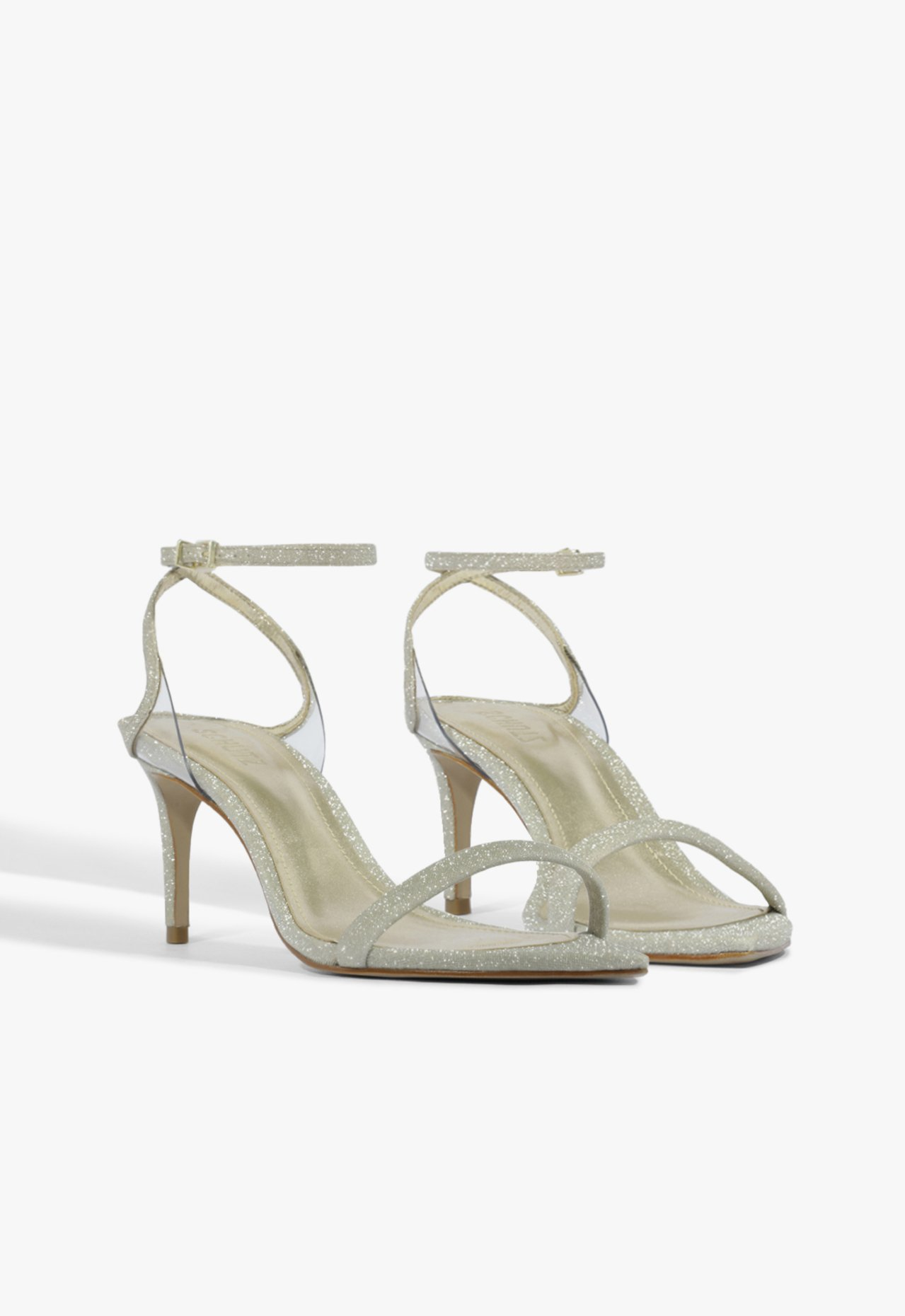 Sandália Skye Leaf Mid Couro Cinza | ZZ MALL