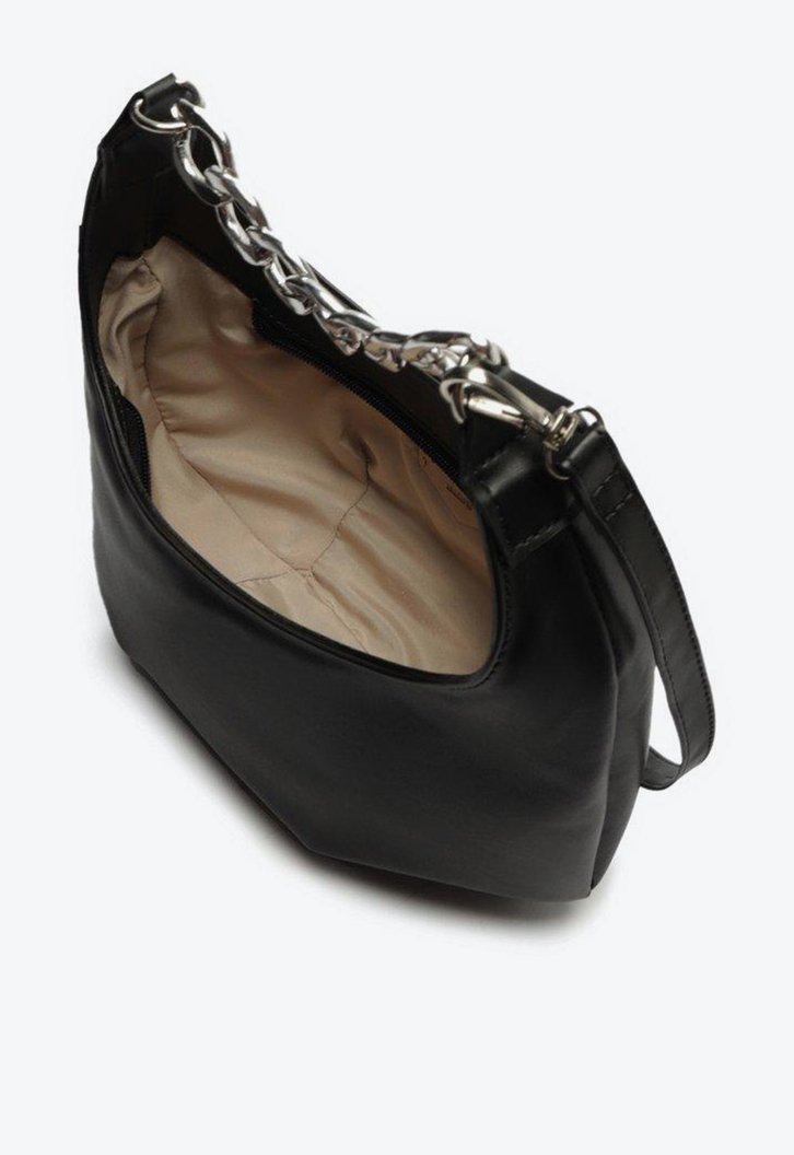 Bolsa Crossbody Preta Anacapri Baguete Corrente Média