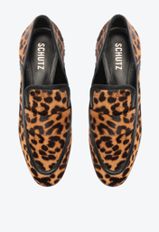 Mocassim Animal Print Schutz Couro