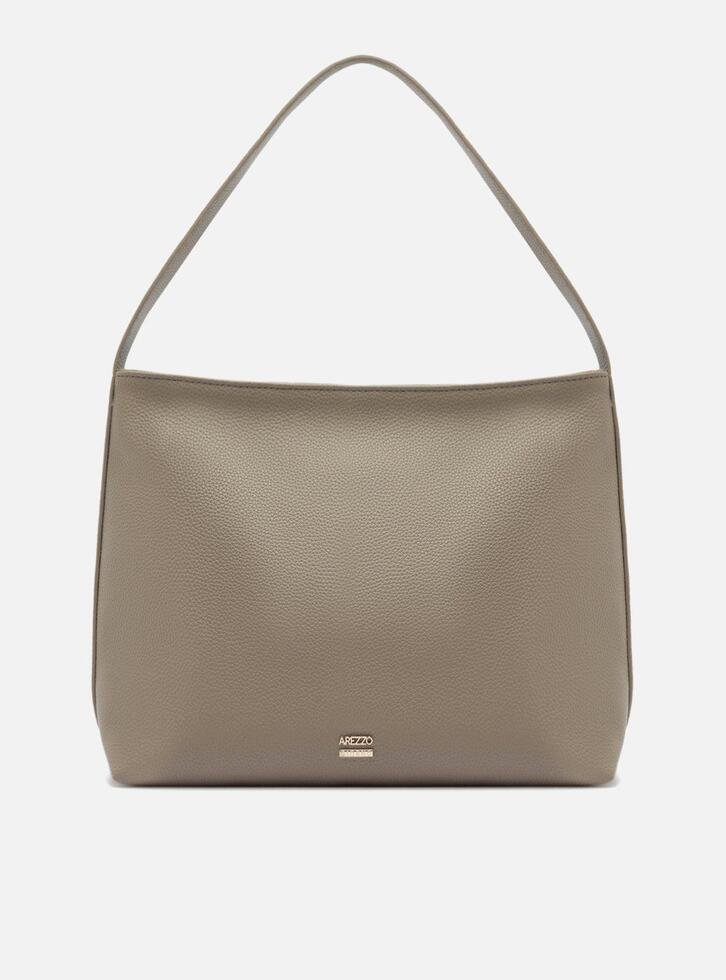 Bolsa Hobo Cinza Grande