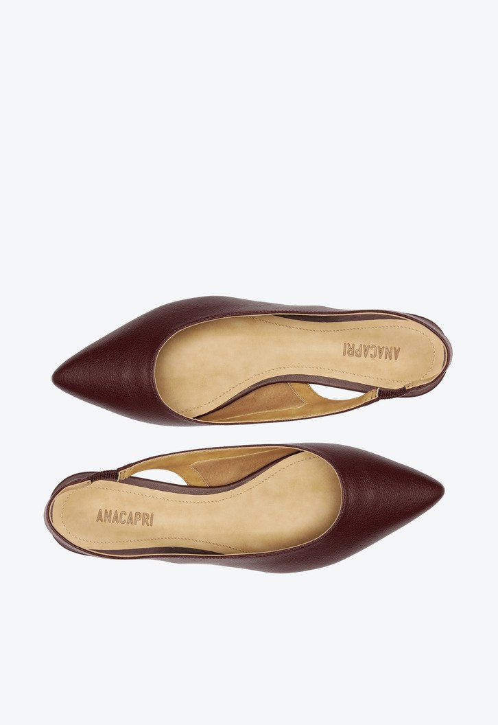 Sapatilha Slingback Bico Fino Roxo