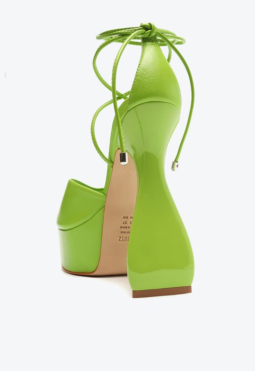 Sandália Meia Pata Trish Couro Verde
