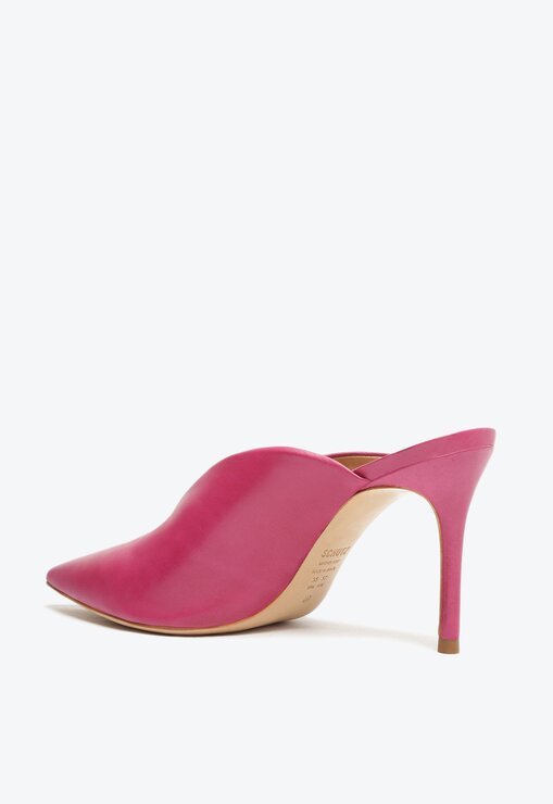 SAPATO MULE ROSA SCHUTZ SALTO CAMURÇA