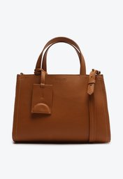 Bolsa Tote Marrom Dourada Anacapri Média Elo