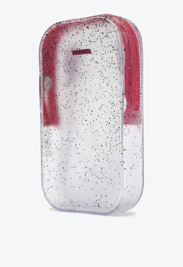 Mini Bolsa Porta-celular Transparente Brizza Glitter Duda