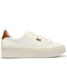 Tênis Flatform Branco E Marrom Anacapri Cool