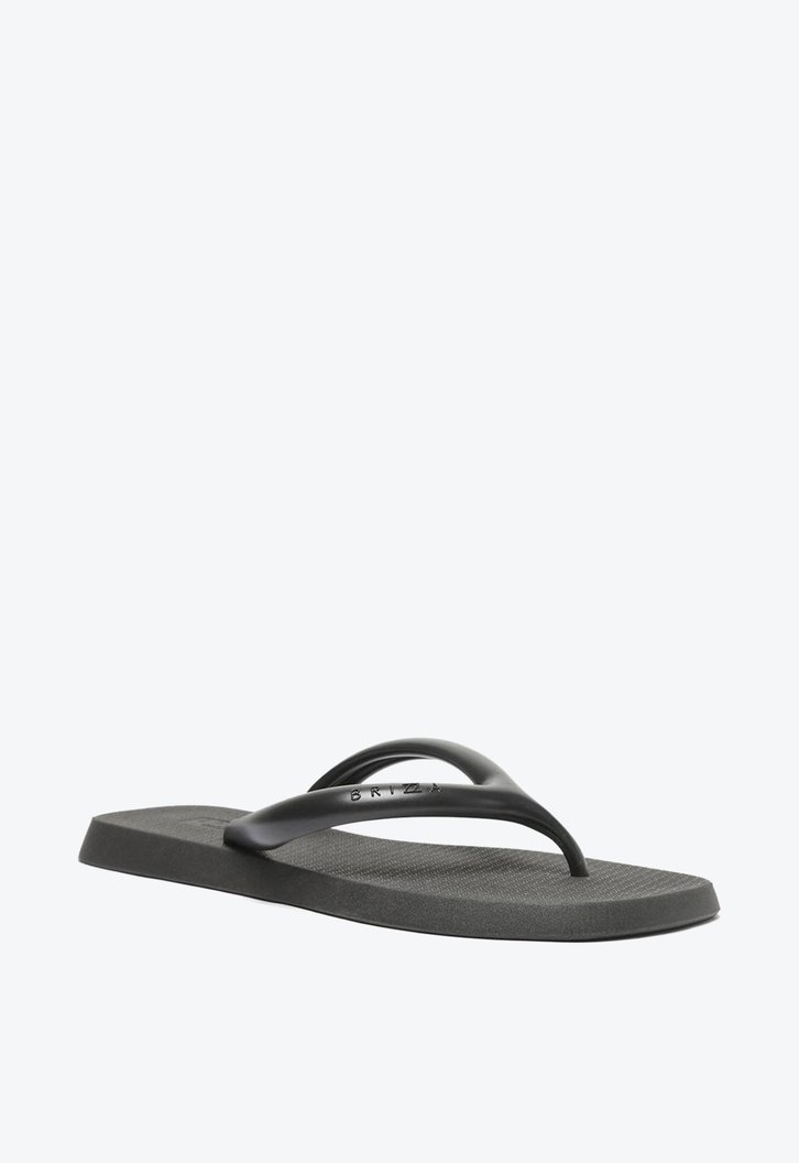 Chinelo De Dedo Preto Brizza Bico Quadrado