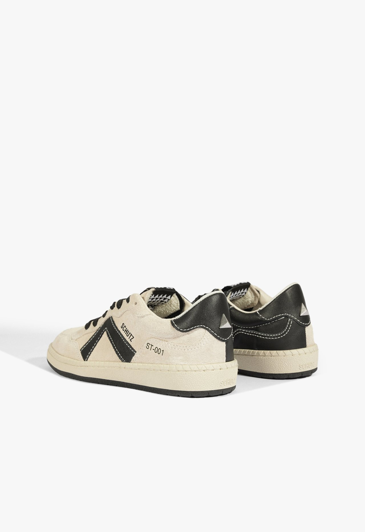 Tênis Schutz ST 001 Couro Branco Preto