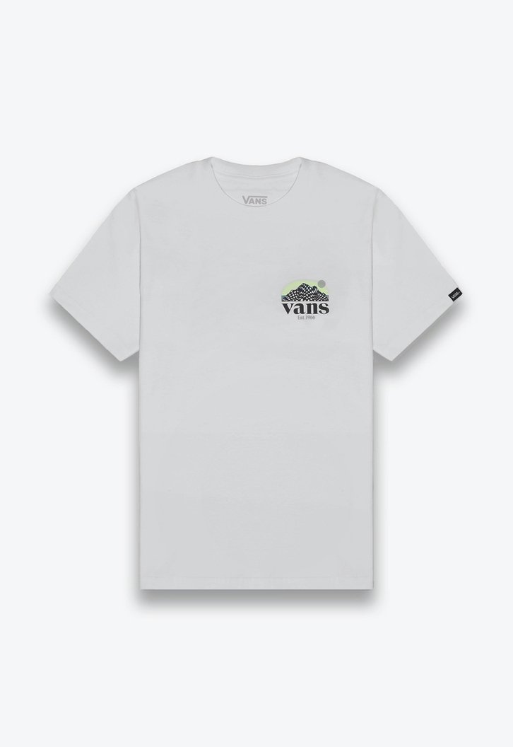 Camiseta Checkerboard Mountain Ss Infantil White