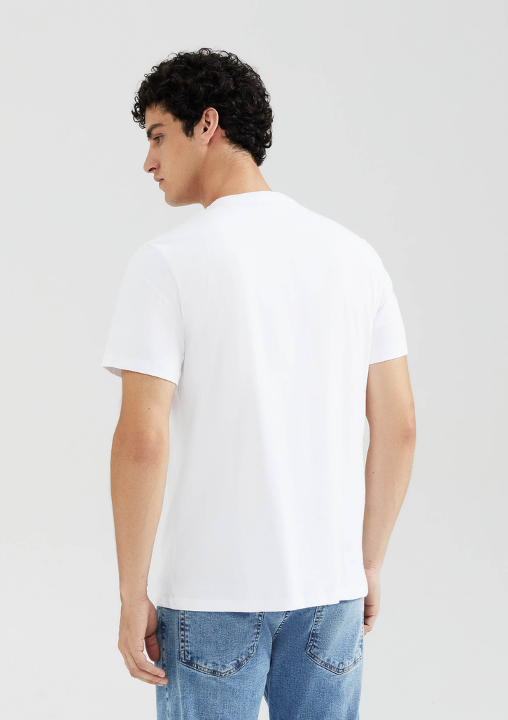 Camiseta Branca Hering Básica Comfort Super Cotton