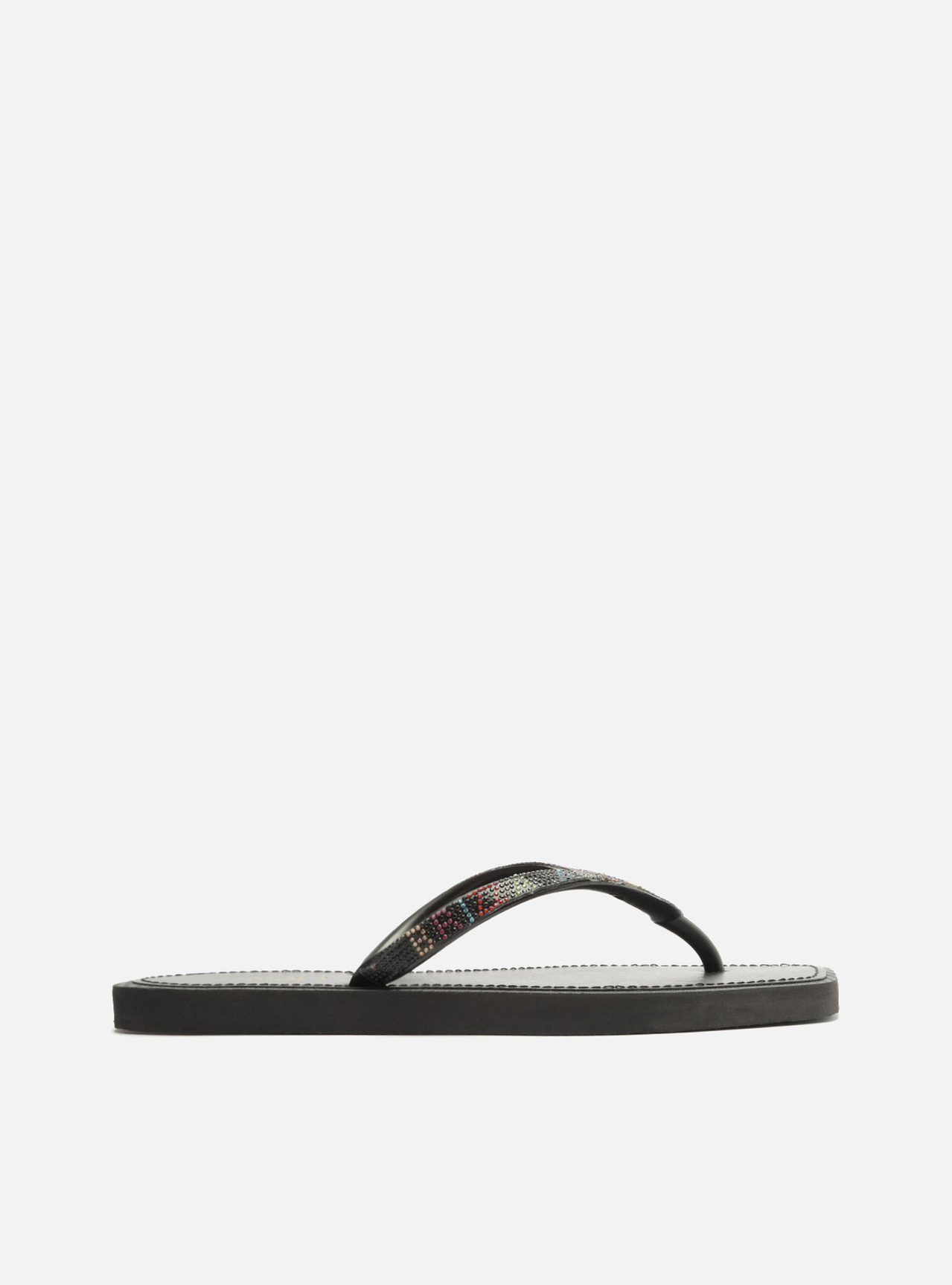 Chinelo de Dedo Preto Recouro Square Strass Brizza | ZZ MALL Chinelo de Dedo Preto Recouro Square Strass Brizza | ZZ MALL
