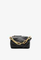 Bolsa Tiracolo Preta Schutz Pequena Vicky Couro
