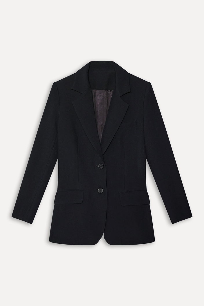 BLAZER PRETO REVERSA CREPE RVS
