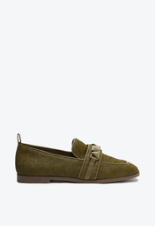 Mocassim Verde Schutz Couro