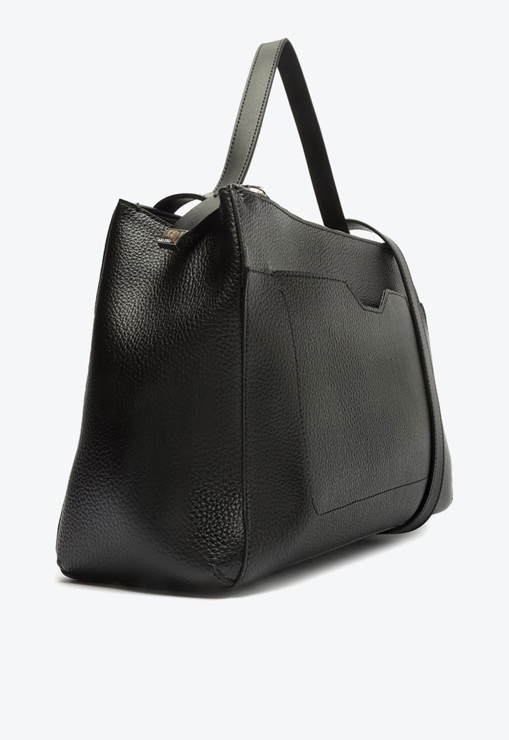 Bolsa Tote Preta Arezzo Emilly Grande