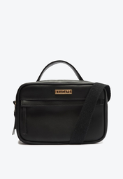 Bolsa Tiracolo Preta Anacapri Estruturada Grande
