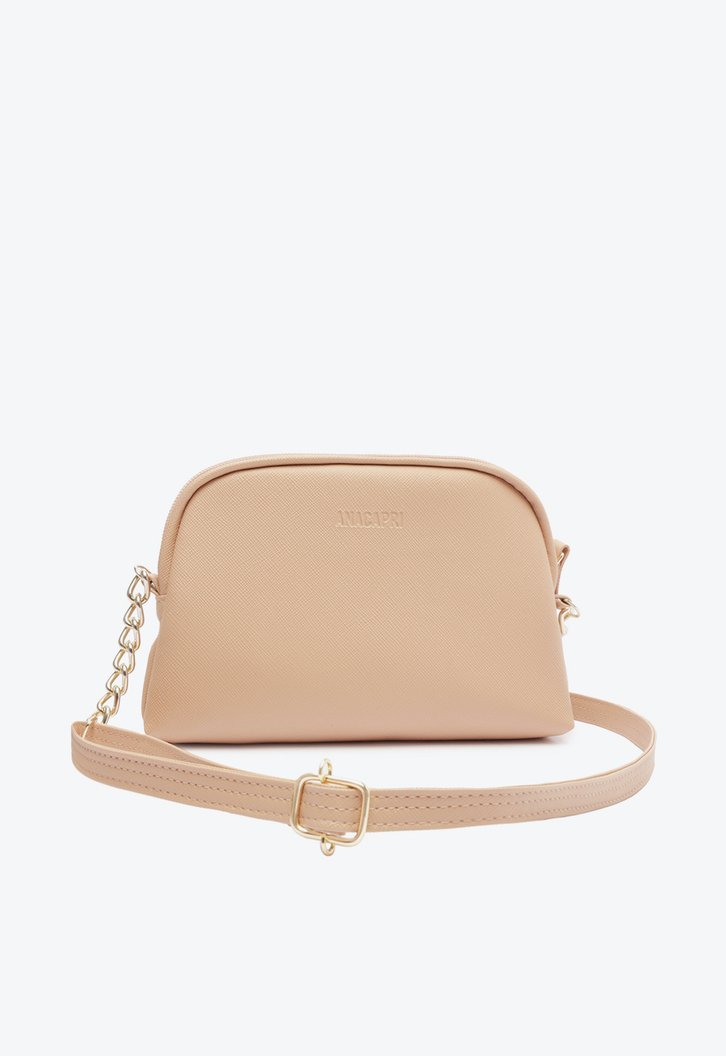 Bolsa Crossbody Nude Anacapri Pequena Minimal