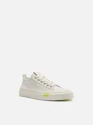 Tênis Casual Branco Arezzo Lona Canelada