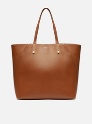 Bolsa Shopping Marrom Arezzo Grande Rebites