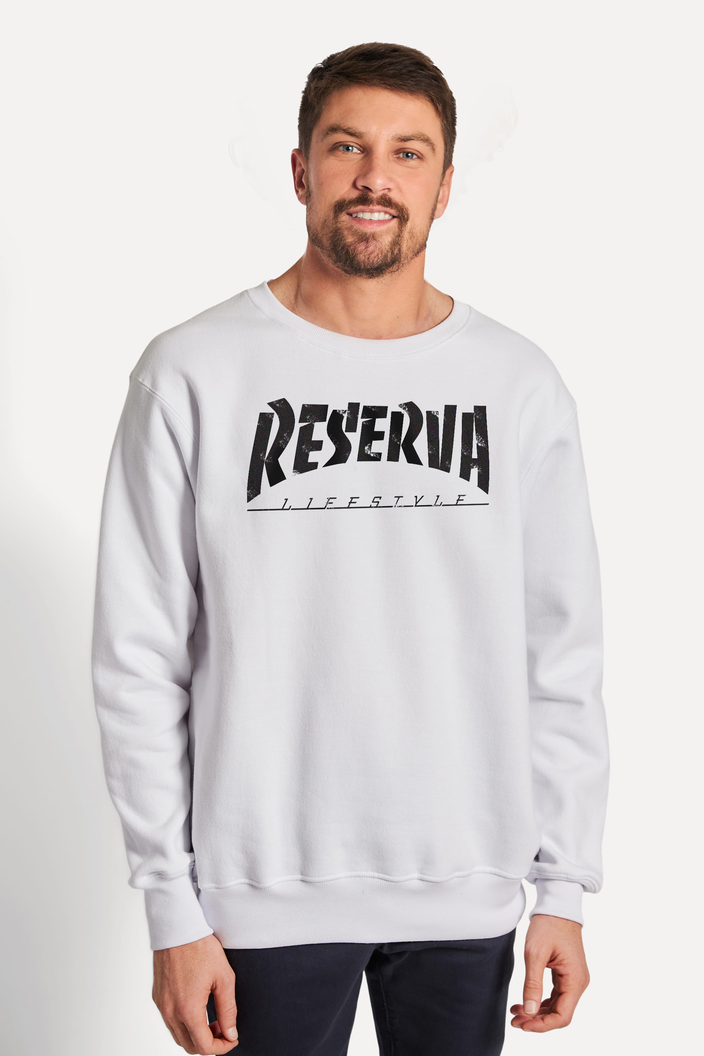 MOLETOM BRANCO RESERVA CARECA LIFESTYLE