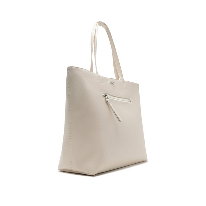Bolsa Shopping Nude Zíper Grande