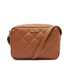Bolsa Tiracolo Média Metalassê Triangular Marrom