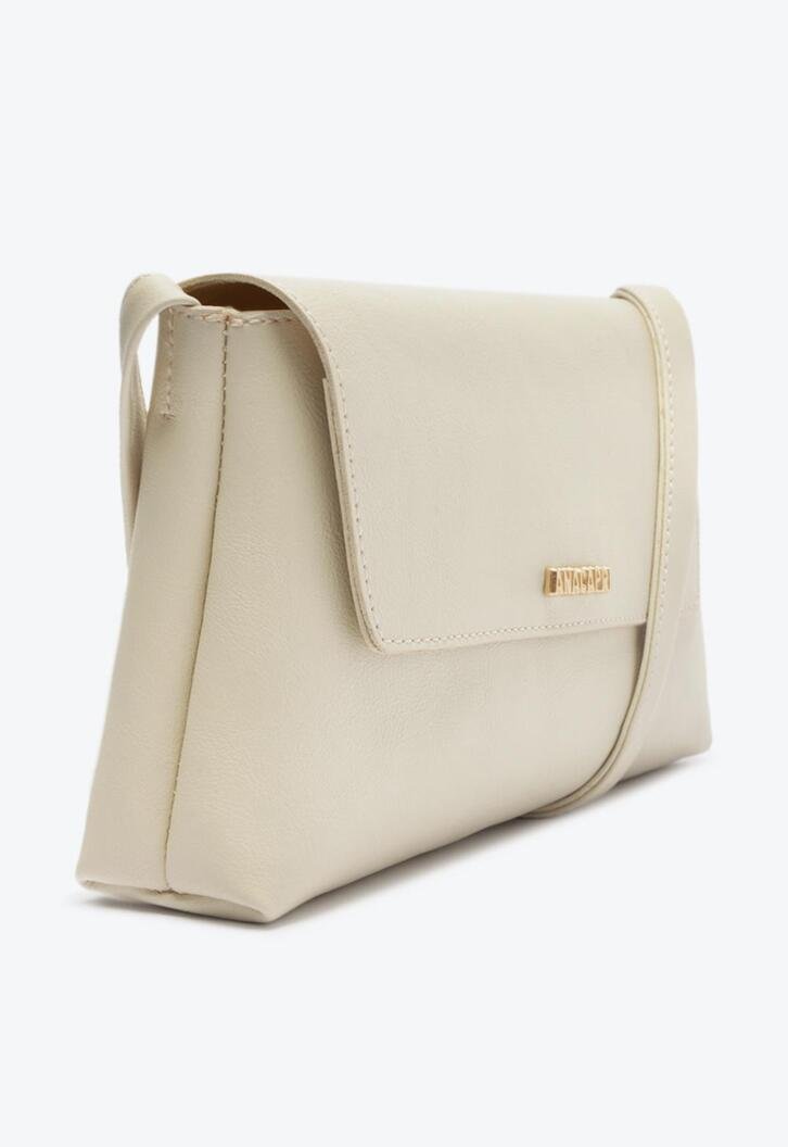 Crossbody Branca Aba Retangular Média