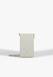 Porta Celular Couro Branco