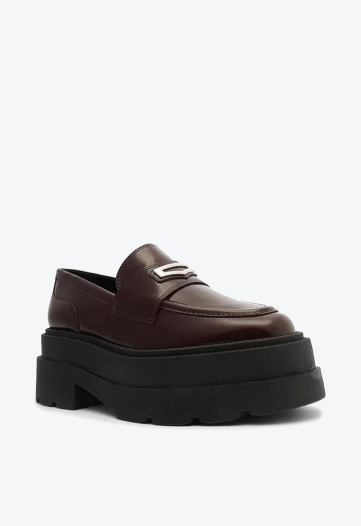 Mocassim Plataforma Vinho Arezzo Livia
