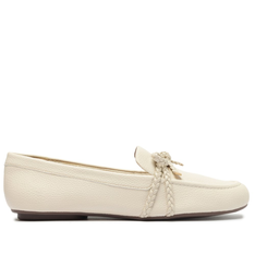 Mocassim Nude Anacapri Laço Trança