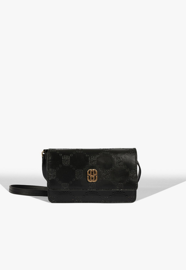 Bolsa Crossbody Tess Couro Preto